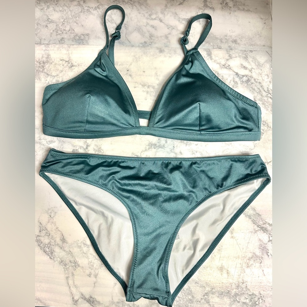 PINK Victoria's Secret Teal Bikini Set